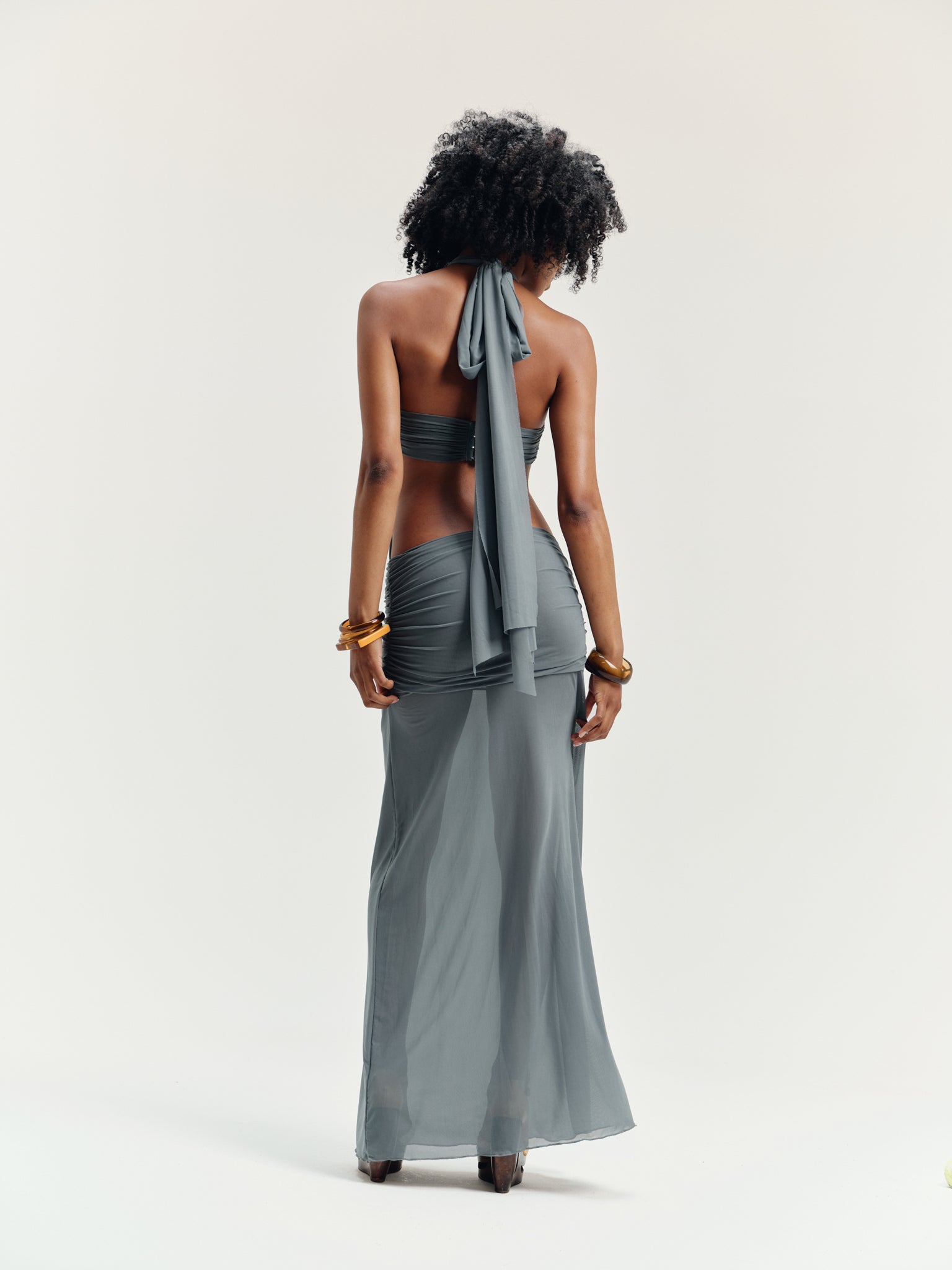 Deusa Halter Maxi Dress