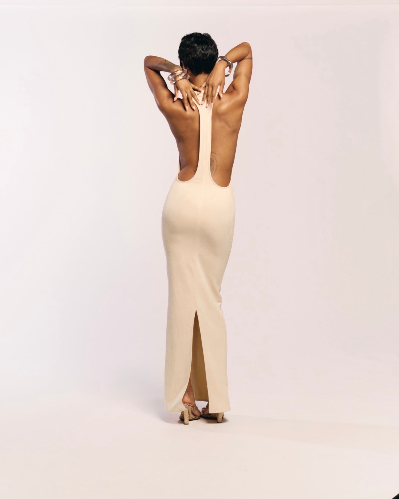 Solana Dress in Bone