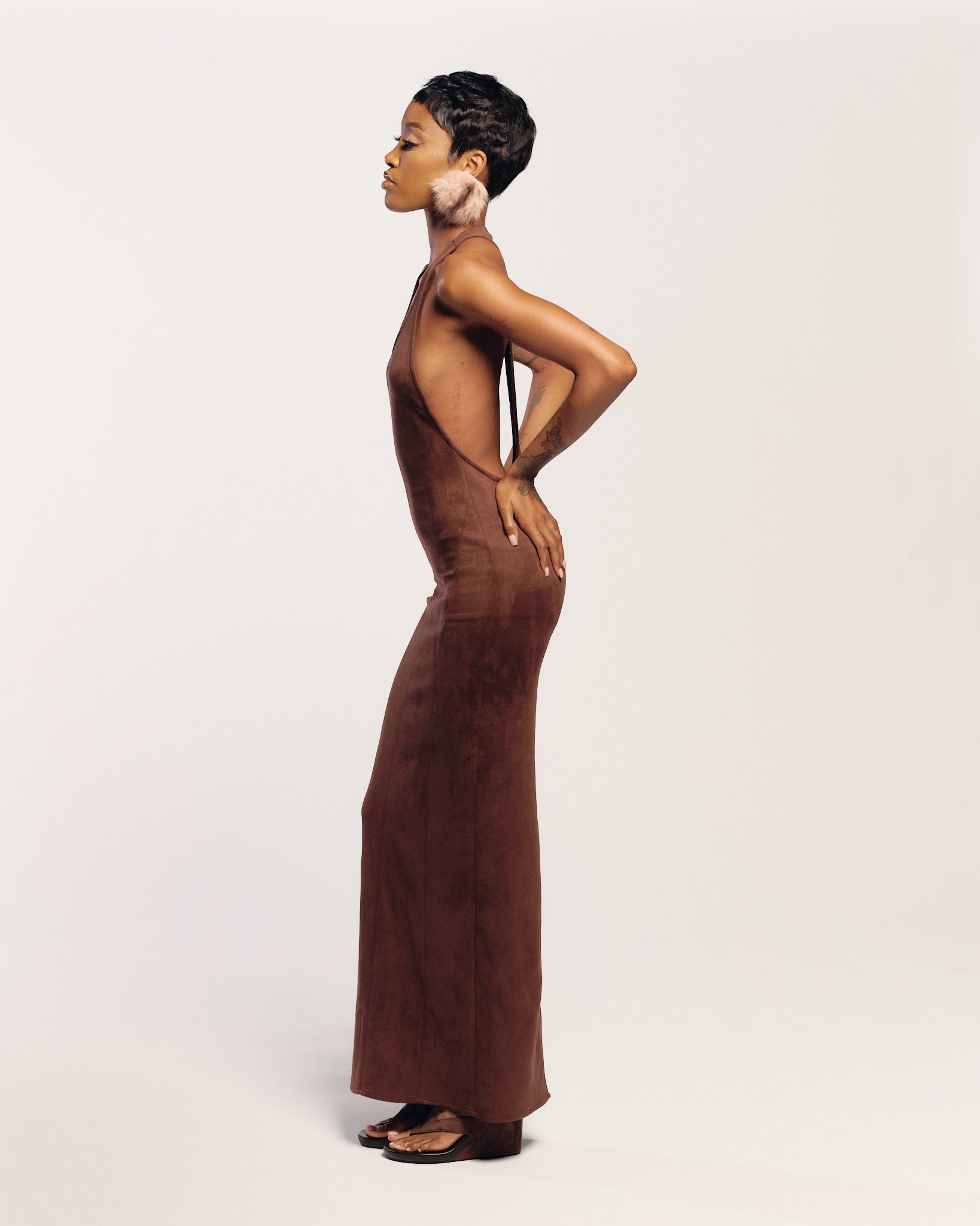Solana Dress in Brown