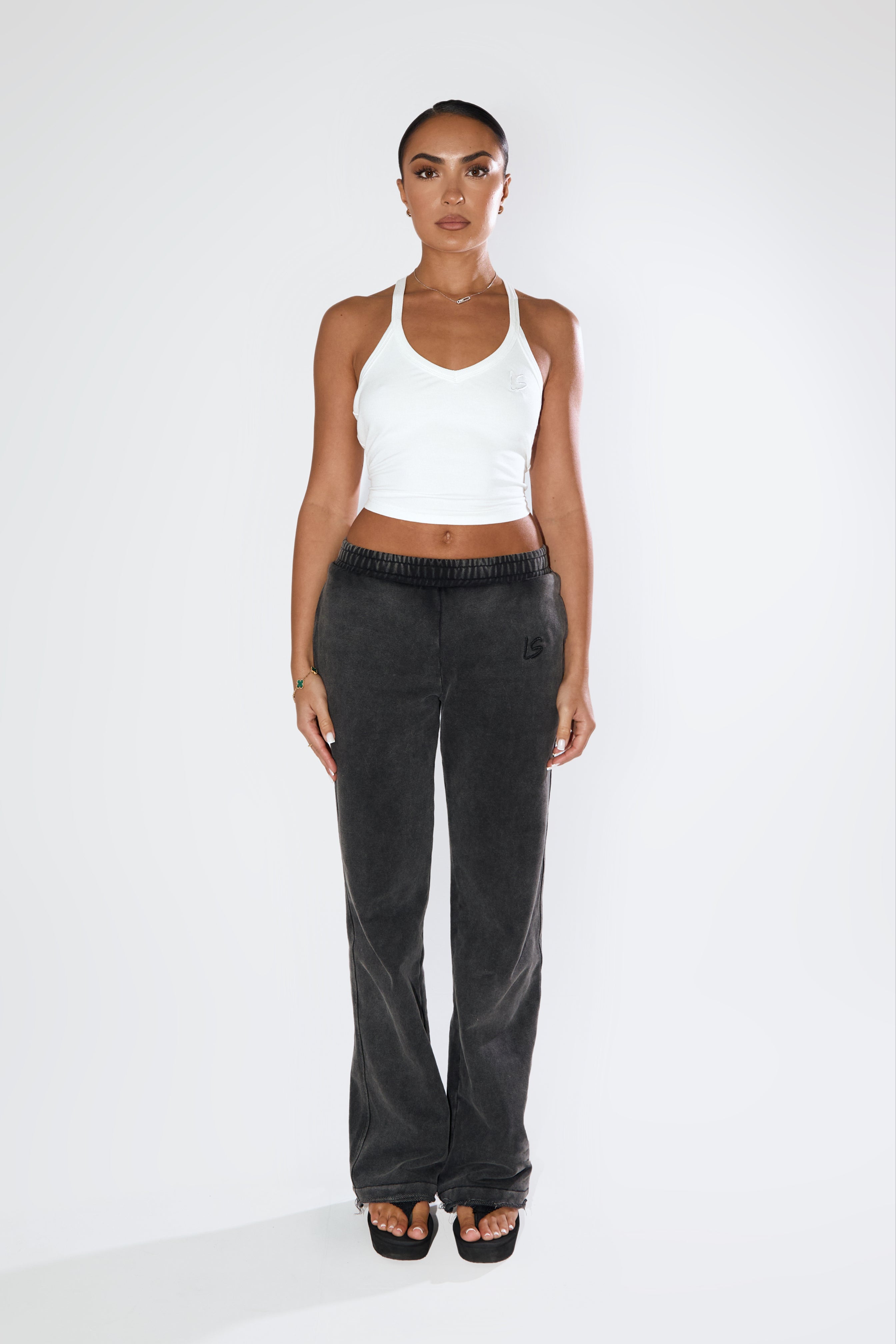 Lulu Souza - Charcoal Rakuna Pants Front