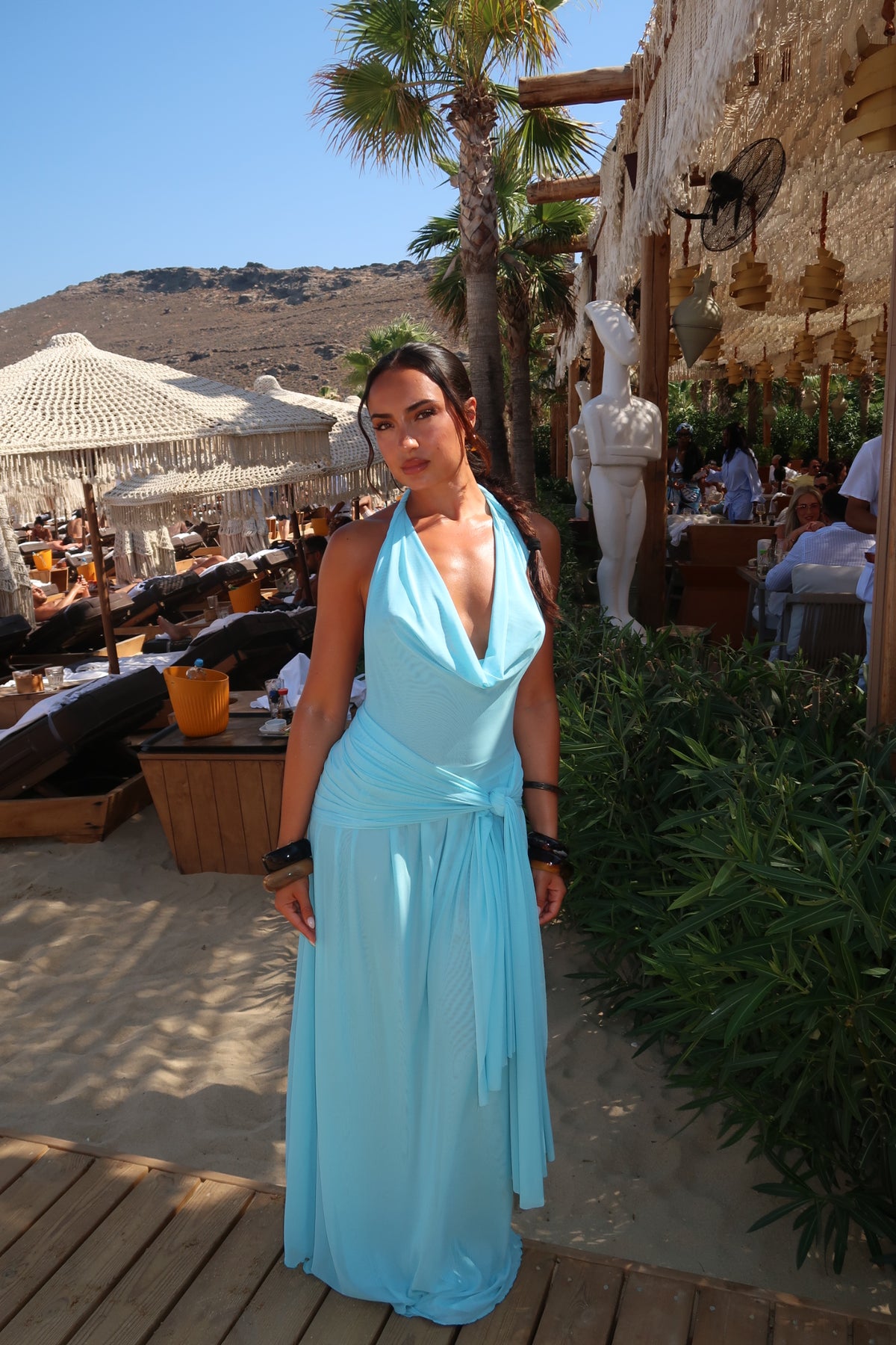Yosei Dress in Aqua