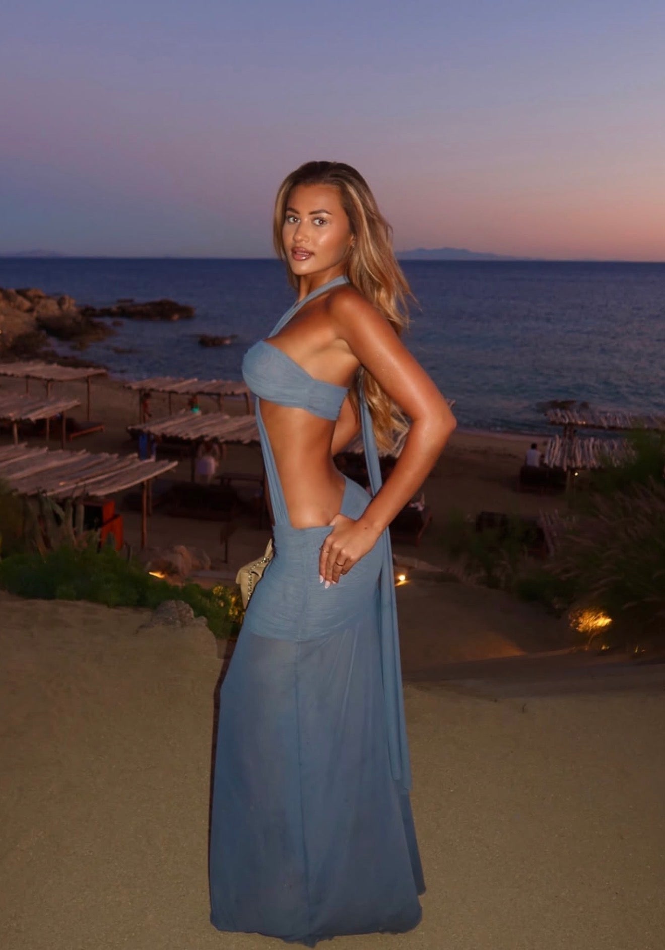 Deusa Halter Maxi Dress