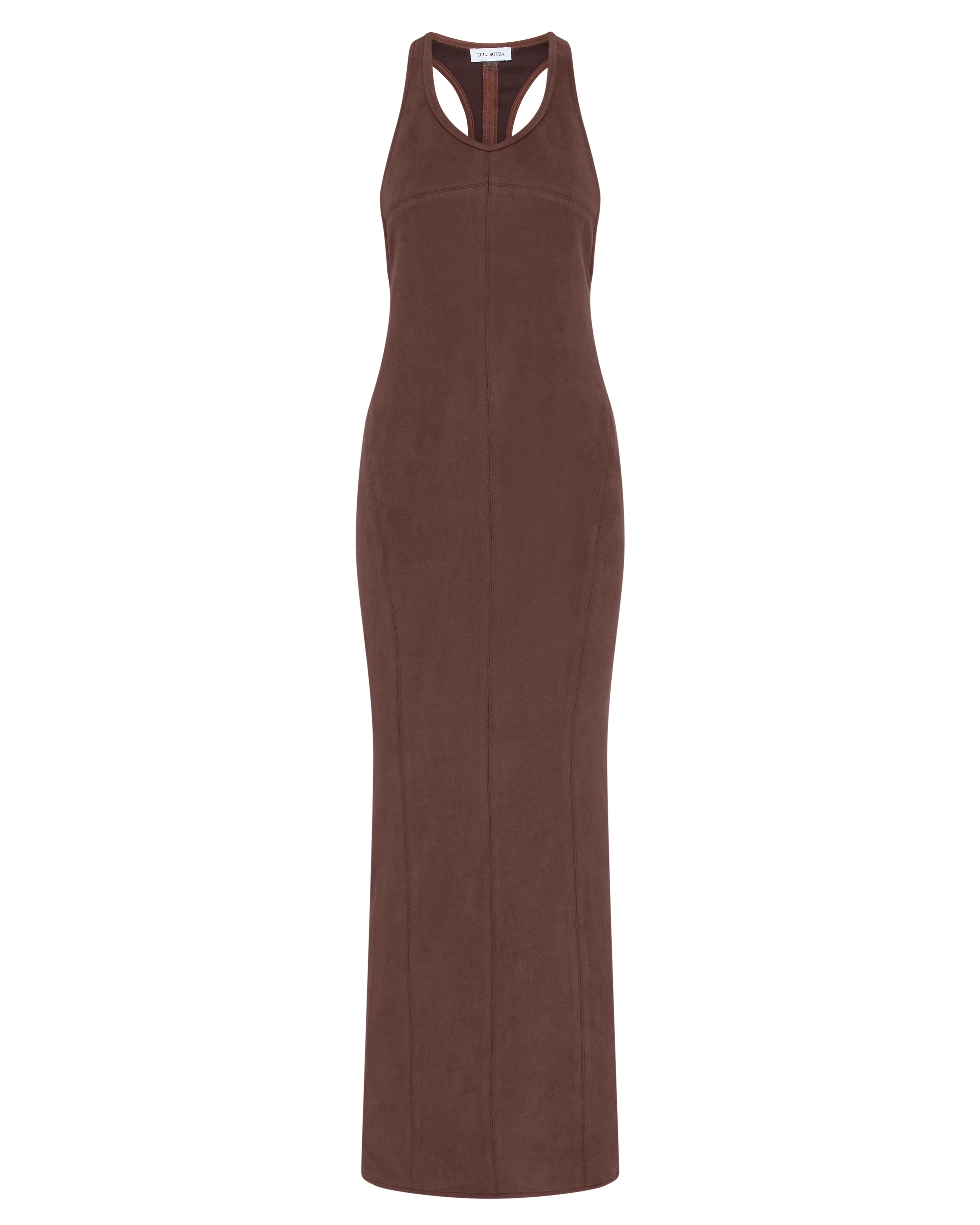 Solana Suede Maxi Dress Lulu Souza