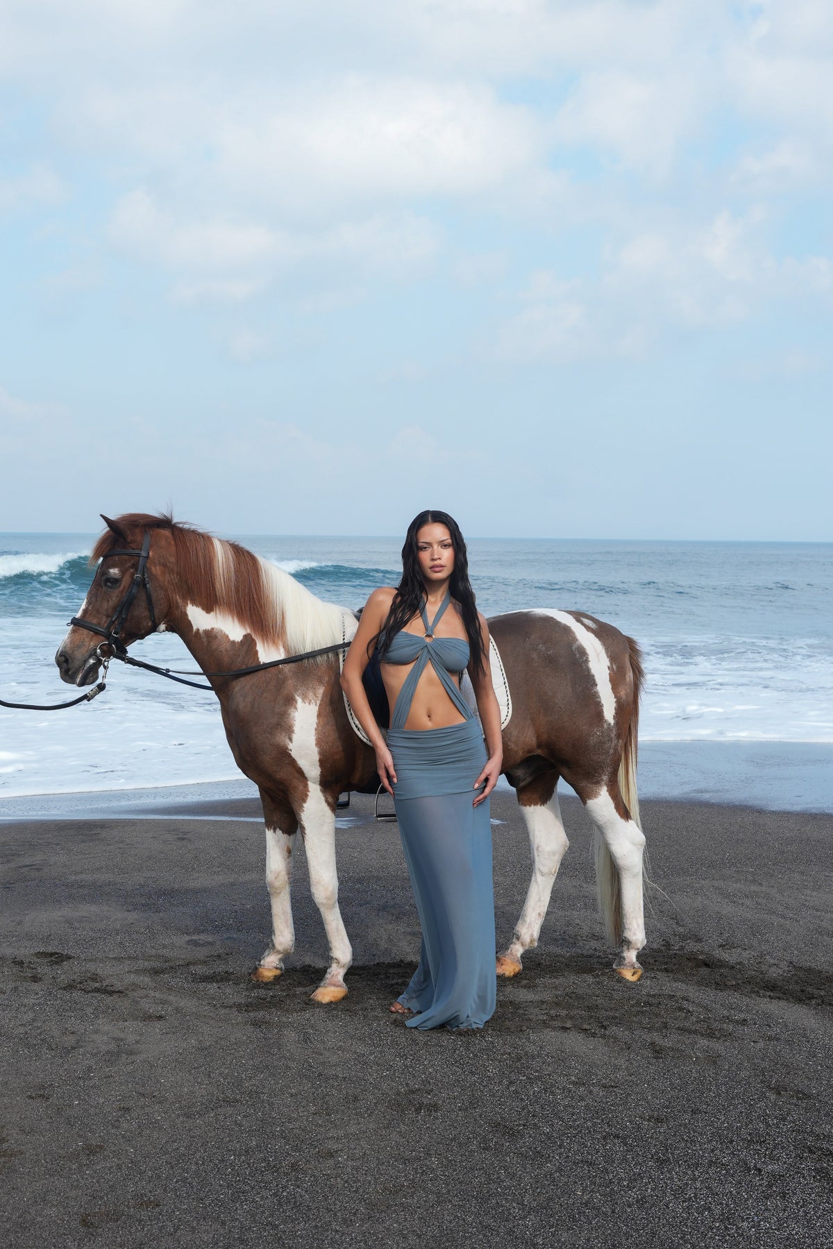 Lulu Souza summer dresses on the beach
